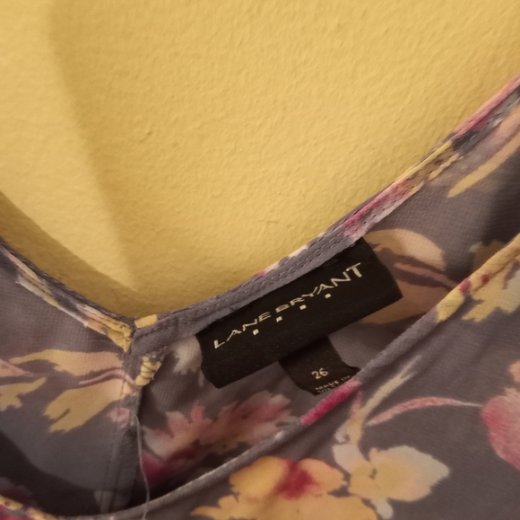 Lane Bryant Floral Tank sz 26 - Picture 2 of 3